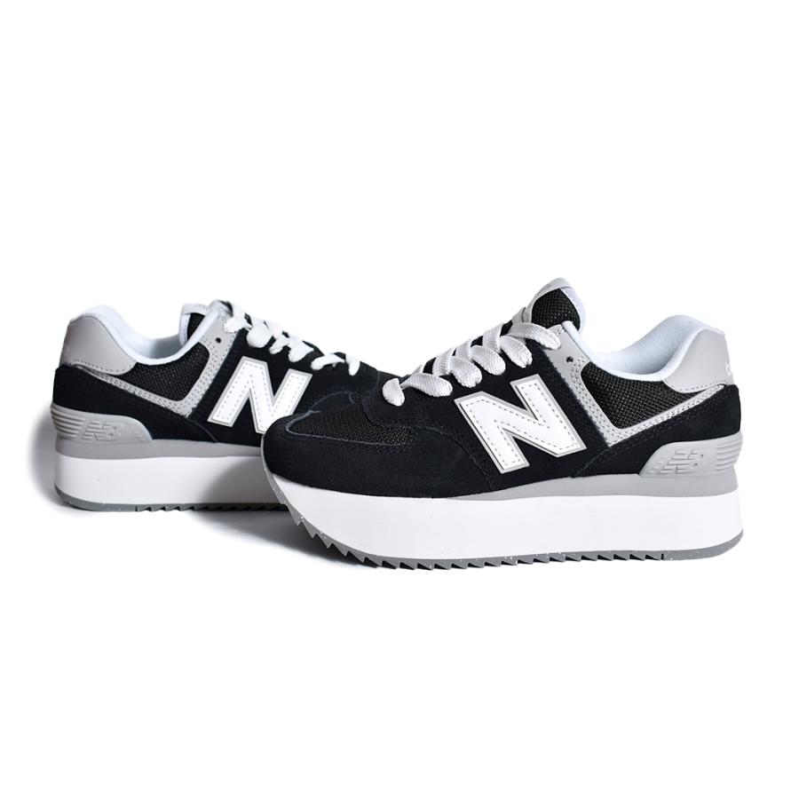 NEW BALANCE WL574ZSA "BLACK" ニューバランス スニーカー ( 530 725 厚底 黒 ブラック 白 ホワイト B レディース ウィメンズ )｜precious-place｜07