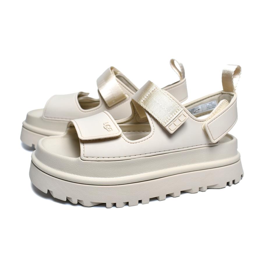 UGG W GOLDENGLOW "SEA SALT" アグ ウィメンズ ゴールデングロウ  サンダル スライド レディース ( アイボリー ベージュ 厚底  ストラップ 1152685 )｜precious-place｜04