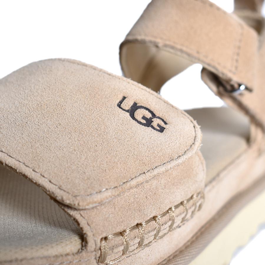 UGG W GOLDENSTAR "DRIFT WOOD" アグ ウィメンズ ゴールデンスター  サンダル スライド レディース スエード ベージュ BEIGE 厚底  ストラップ 1136783｜precious-place｜07