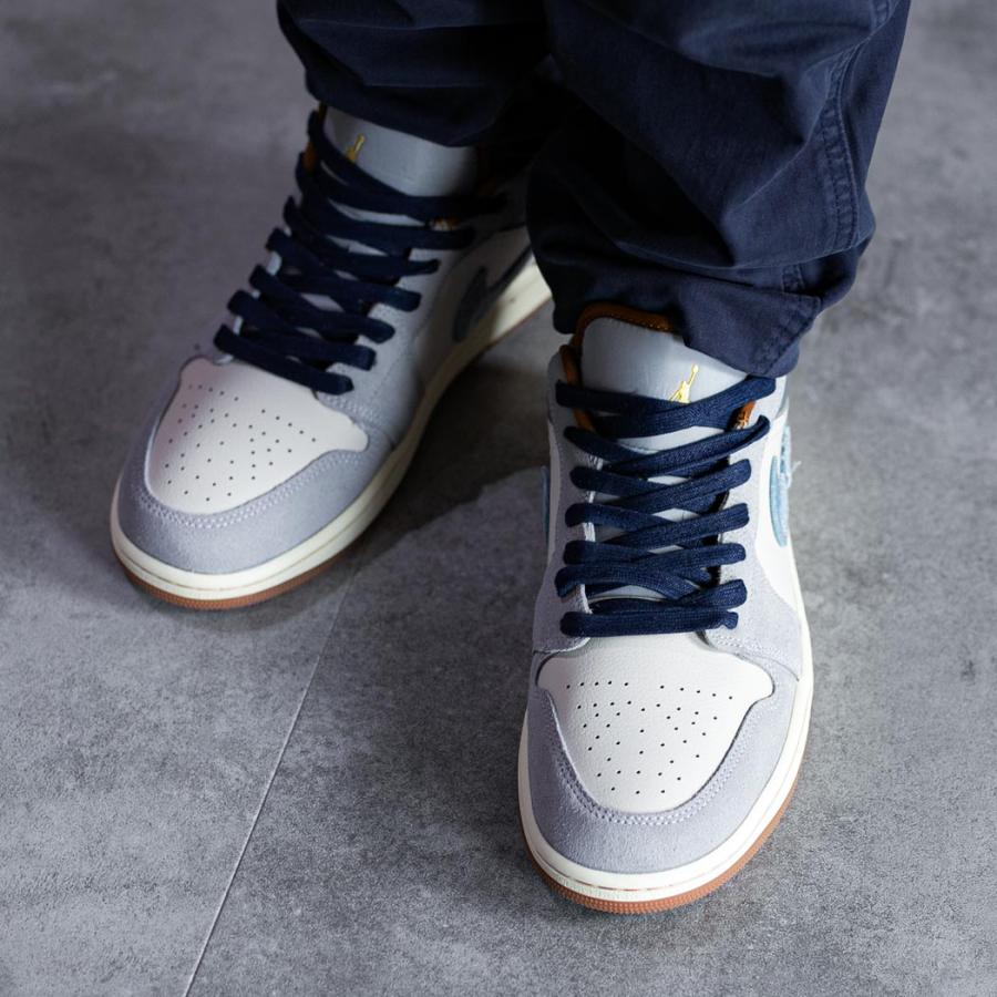 NIKE AIR JORDAN 1 LOW SE "Phantom Repaired Denim Swoosh" ナイキ エア ジョーダン ロー スニーカー ( デニム FZ5042-041 )｜precious-place｜02