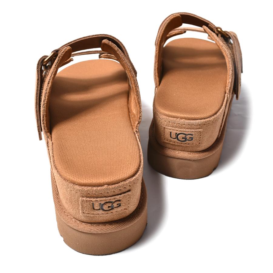 UGG W GOLDENSTAR HI SLIDE SANDAL "CHESTNUT" アグ ウィメンズ ゴールデンスター  ハイ スライド サンダル レディース (スエード 厚底 ウィメンズ 1155458)｜precious-place｜05