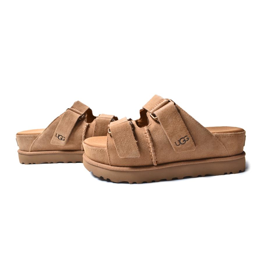 UGG W GOLDENSTAR HI SLIDE SANDAL "CHESTNUT" アグ ウィメンズ ゴールデンスター  ハイ スライド サンダル レディース (スエード 厚底 ウィメンズ 1155458)｜precious-place｜10