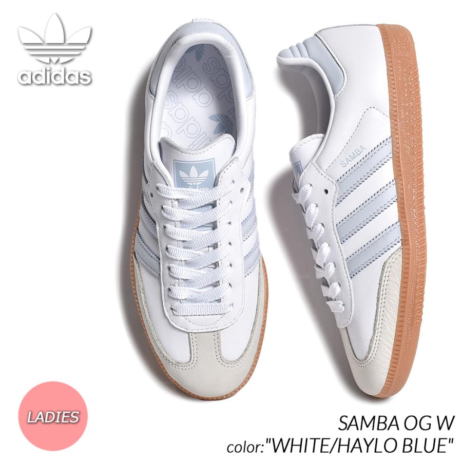 adidas Samba ホワイト/ブルー 26,5 cm adidas SAMBA OG W 