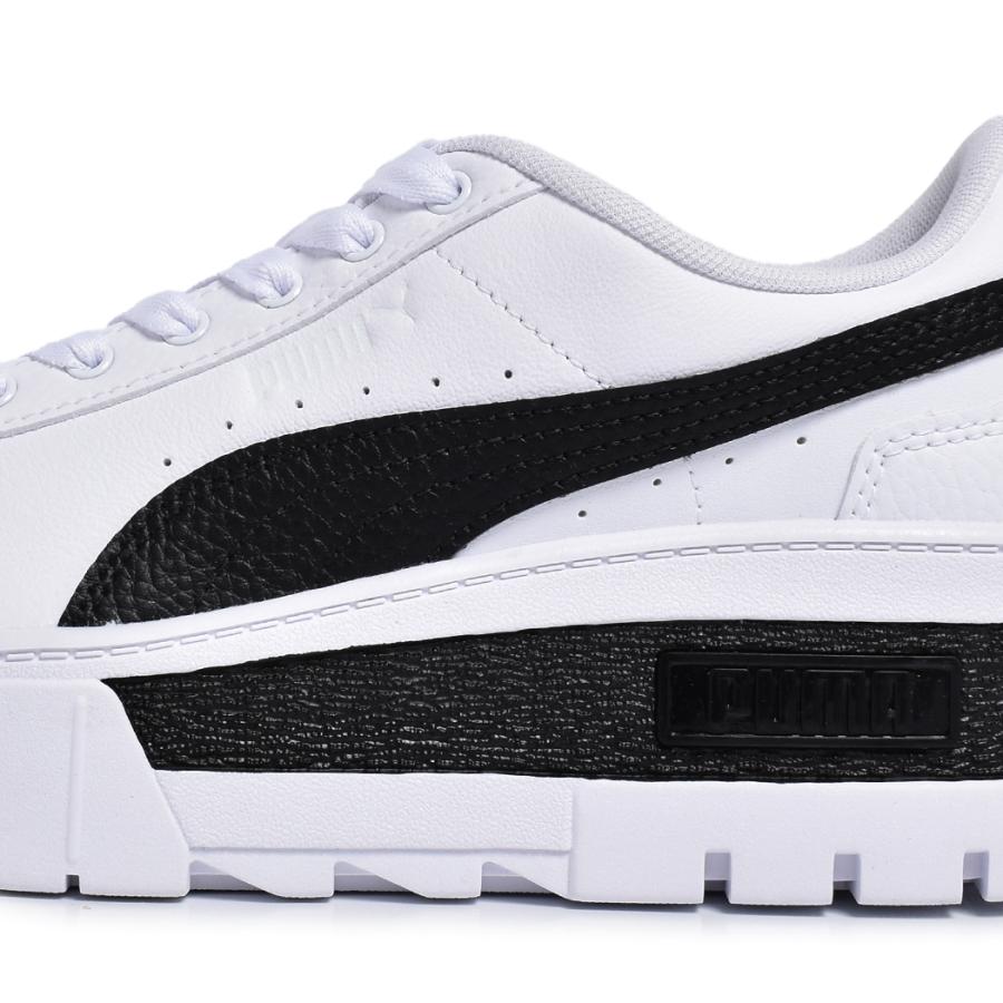 ◯新品 PUMA MAYZE WEDGE WNS 23cm 白 黒 厚底 プーマ PUMA MAYZE WEDGE WNS/メイズ ウェッジ ウィメンズ