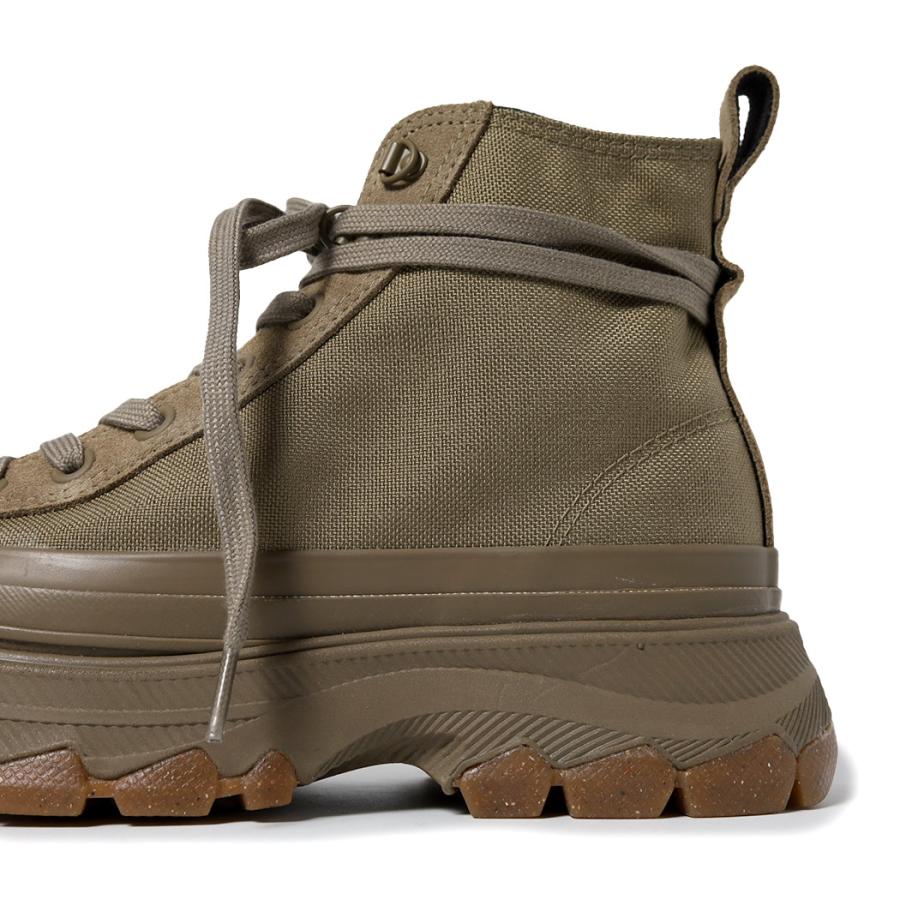 【美品】コンバース トレックウェーブ HI BT カーキ 厚底 ブーツ 24.5 CONVERSE コンバース オールスター R トレックウエーブ BT HI