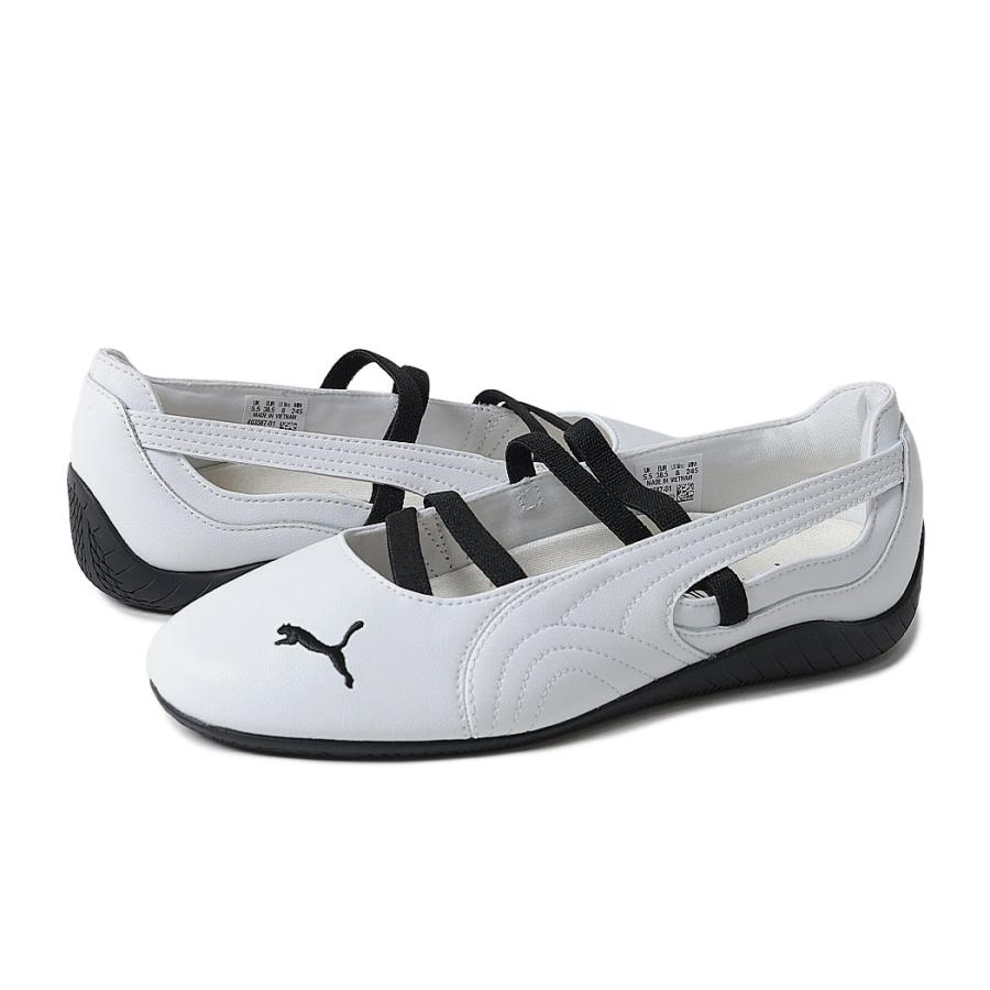 Pumaスピードキャットバレエシューズ ホワイト/ブラック PUMA プーマ スピードキャット バレエ スニーカー SPEEDCAT