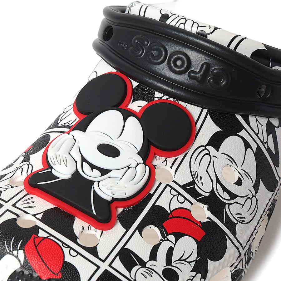 crocs クロックス ミッキー サンダル アンド ミニー クラシック クロッグ Mickey and Minnie Classic Clog WHITE/BLACK ( レディース 211483-90H ) crocs クロックス ミッキー サンダル アンド ミニー クラシック