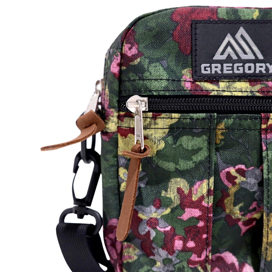 旧ロゴGREGORY クイックポケットM タペストリー柄　MADE IN USA グレゴリー クイックポケット M ショルダー ブルー タペストリー 花柄