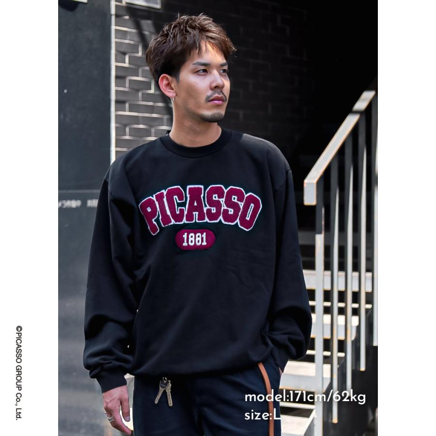 NOT OEM ピカソ スウェット トップス PICASSO Chenill Logo/SW BLACK