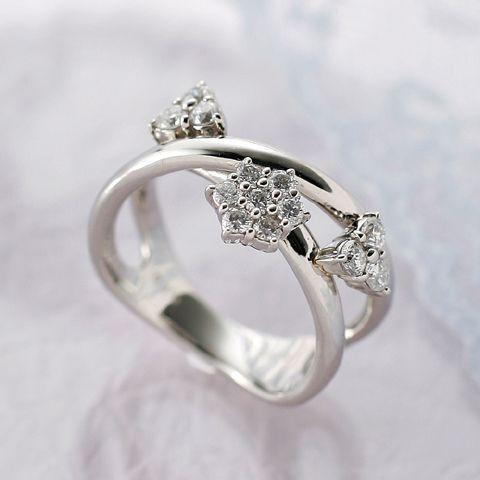 プラチナ　ダイヤモンドリング