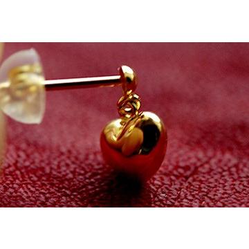 K18 イエローゴールド 18K 18金 地金 ピアス ハートモチーフ 上品
