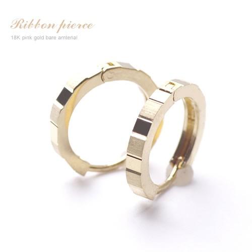 K18YG イエローゴールド 18K 18金 地金ピアス クラシカル 金具