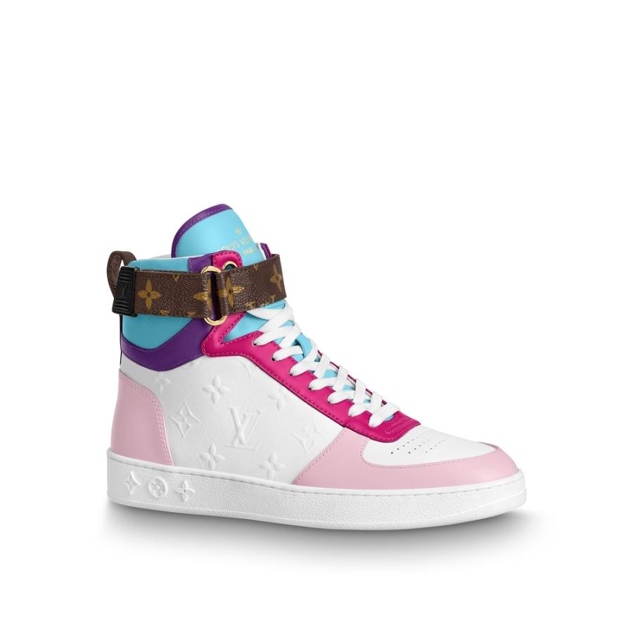 新発 ルイヴィトン Louis Vuitton スニーカー シューズ 靴 ローズ エンボス カーフレザー モノグラム キャンバス 楽天 Atempletonphoto Com