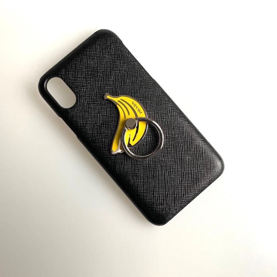 Iphone Iphonex プラダ バナナ ネロ Prada アイフォンケース Iphonexs シルバー Iphonexs リング バナナ リング X ブラック レザー 1zh05b78f0002prada1zh05b78f0002 ブランドショップprecious