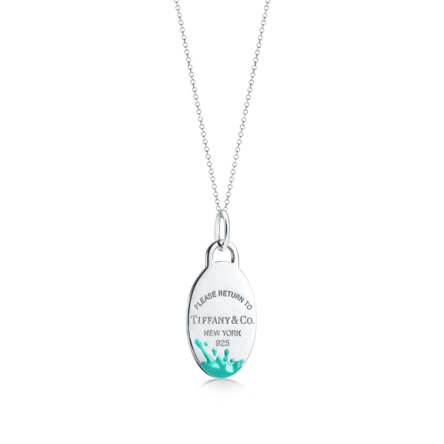 代引不可 ティファニー Tiffany ネックレス スターリングシルバー ティファニーブルー エナメル チャーム チェーン51cm ブランドショッパー付き Www Skylanceronline Com