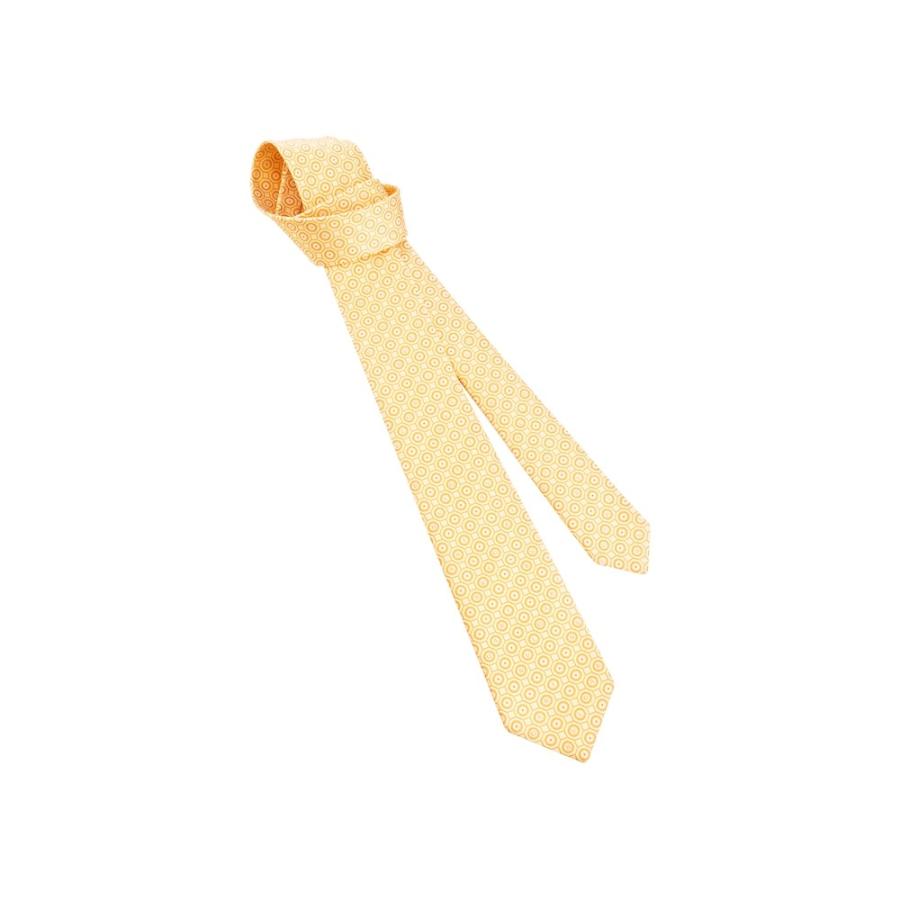 ロゴ ブルガリ 冬 イエロー ブルガリ bvlgari ブランドショップprecious Bvlgari プリント レギュラータイ シルク ネクタイ 大きい