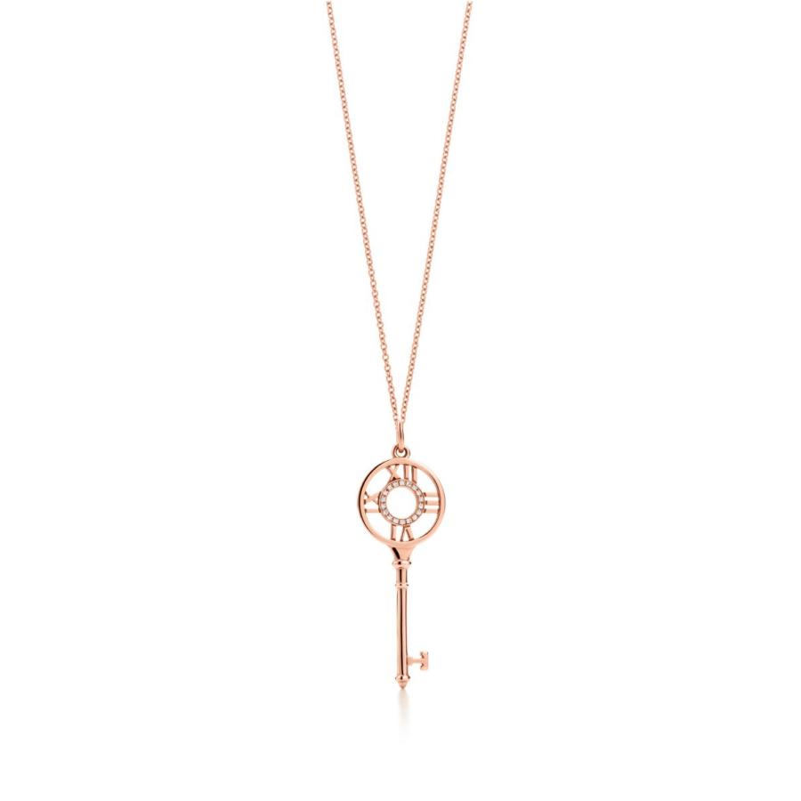 ティファニー Tiffany ネックレス ローズゴールド 18k ダイヤモンド キー チェーン51cm Einsteinmarathon De