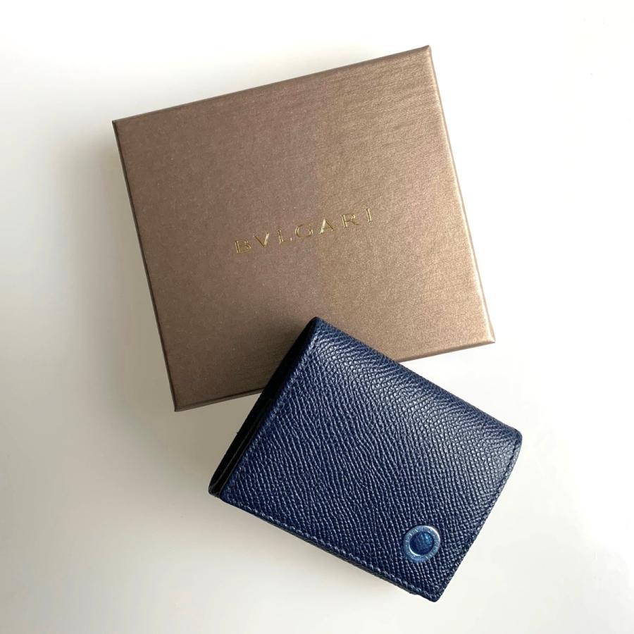 スペシャルset価格 ブルガリ Bvlgari コインケース 小銭入れ デニムサファイヤ ブルー シルバー カーフレザー 爆安プライス Etechnologies Shop
