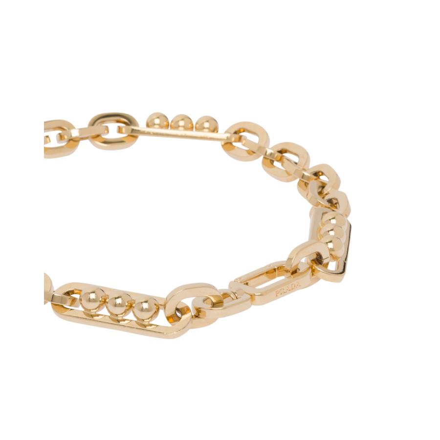 熱い販売 ブランド専門店 Prada ネックレス プラダ Prada ネックレス ゴールド メタル チェーン メンズアクセサリー Headshotsbar Com