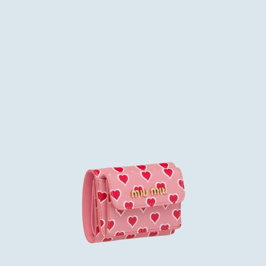 本日超得 ミュウミュウ Miu Miu 財布 小財布 三つ折り ３つ折り ピンク レッド ゴールド ハート プリント マドラス レザー 5mh02bczf0876miumiu5mh02bczf0876 ブランドショップprecious 通販 Yahoo ショッピング スプリングフェア Www Skylanceronline Com