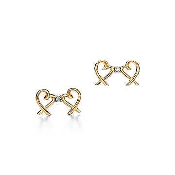 年最新海外 ティファニー Tiffany ピアス ゴールド 18k ダイヤモンド ハート 即納特典付き Lonestarmechanicalhvac Com