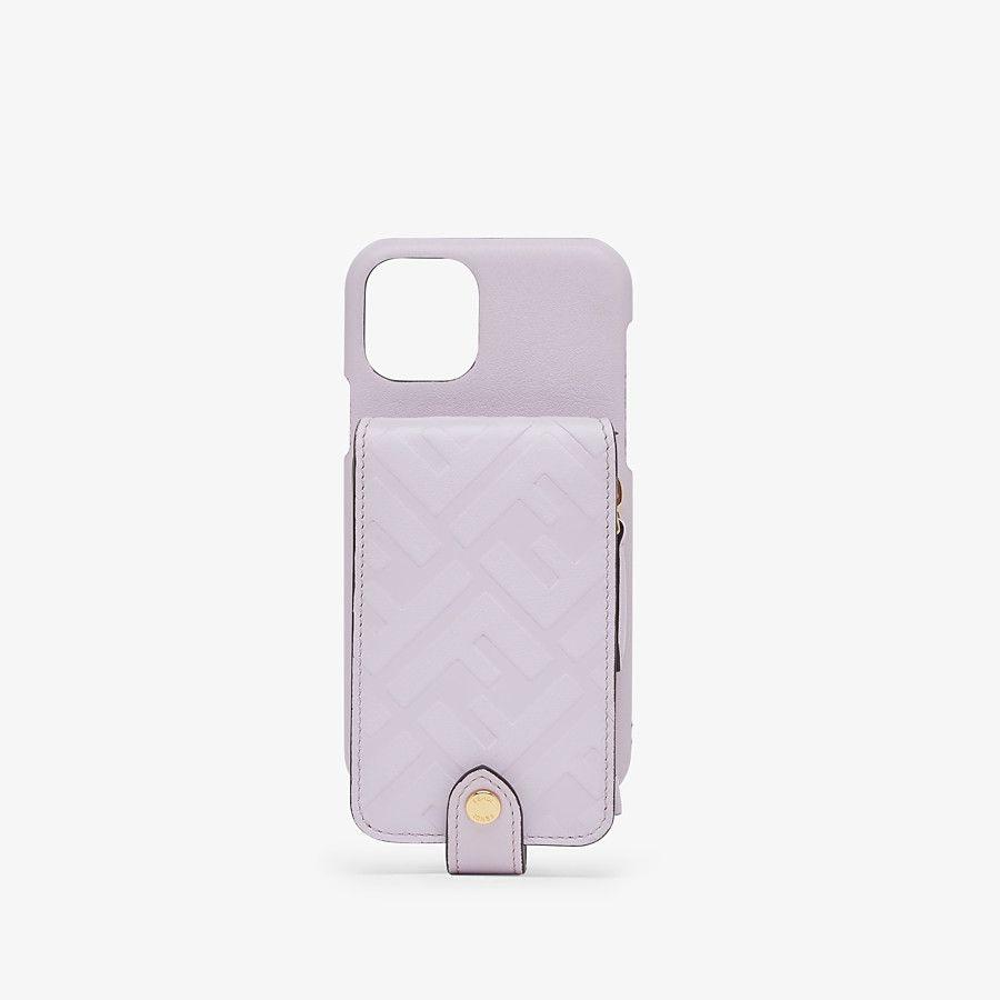 お歳暮 フェンディ Fendi Iphone11 Iphone 11 Pro アイフォンケース ライラック パープル レザー 流行に Cih Dev Humbird Com