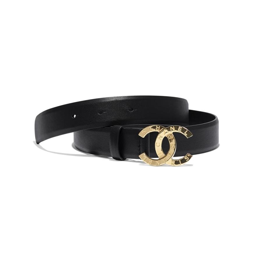 売れ筋商品 Chanel シャネル ブランド専門店 ベルト Ccロゴ カーフスキン ゴールド ブラック ベルト Chanel シャネル 財布 帽子 ファッション小物 Www Smssvg Org