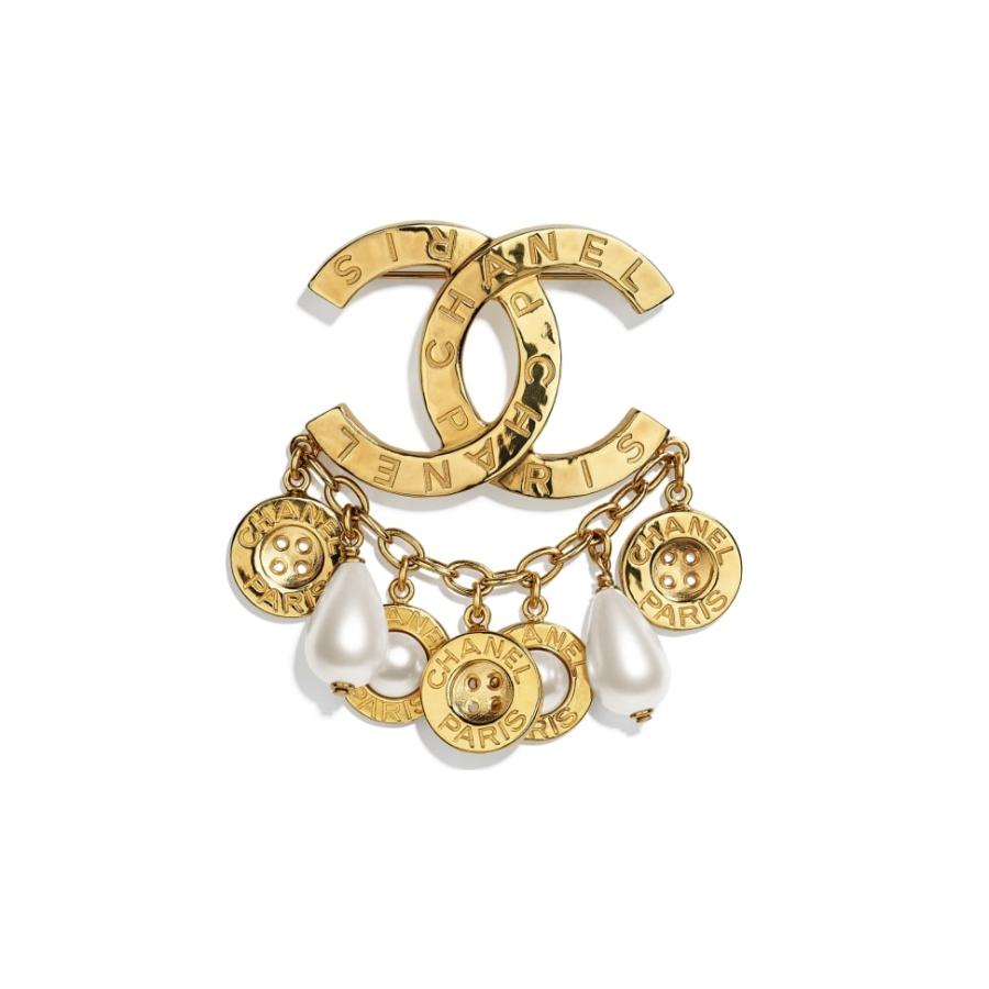 3年保証 Chanel シャネル ブランド専門店 シャネル Ccロゴ パール メタル ホワイト ゴールド ブローチ Chanel レディースアクセサリー Smssvg Org