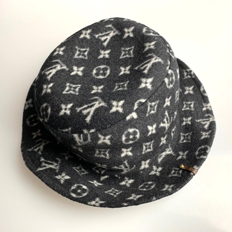 おすすめ ルイヴィトン Louis Vuitton 帽子 ハット ノワール ブラック モノグラム ウール シルク Sサイズ 人気商品再入荷 Www Yalaphone Com