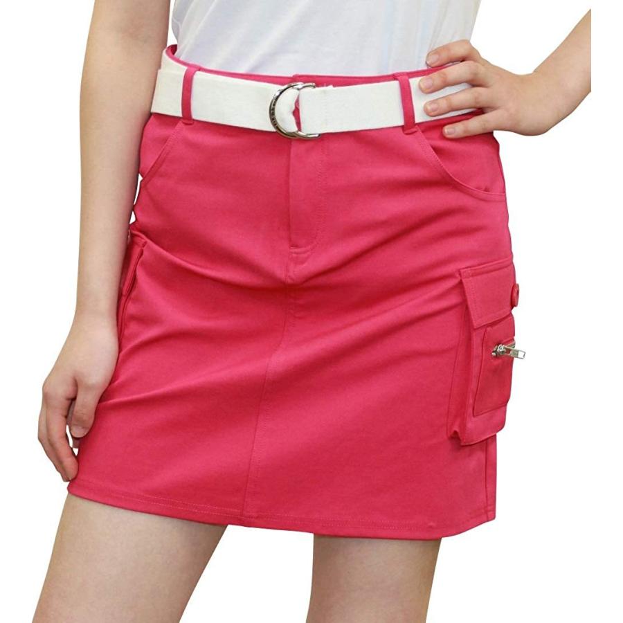 7607 ゴルフ Pk L Precious3568の7607 後ろポケット付ストレッチカーゴスカート ピンク 大きいサイズ ゴルフウェア L レディース ゴルフ カーゴスカート Precious3568 ゴルフウェア デルソル 激安 通販店