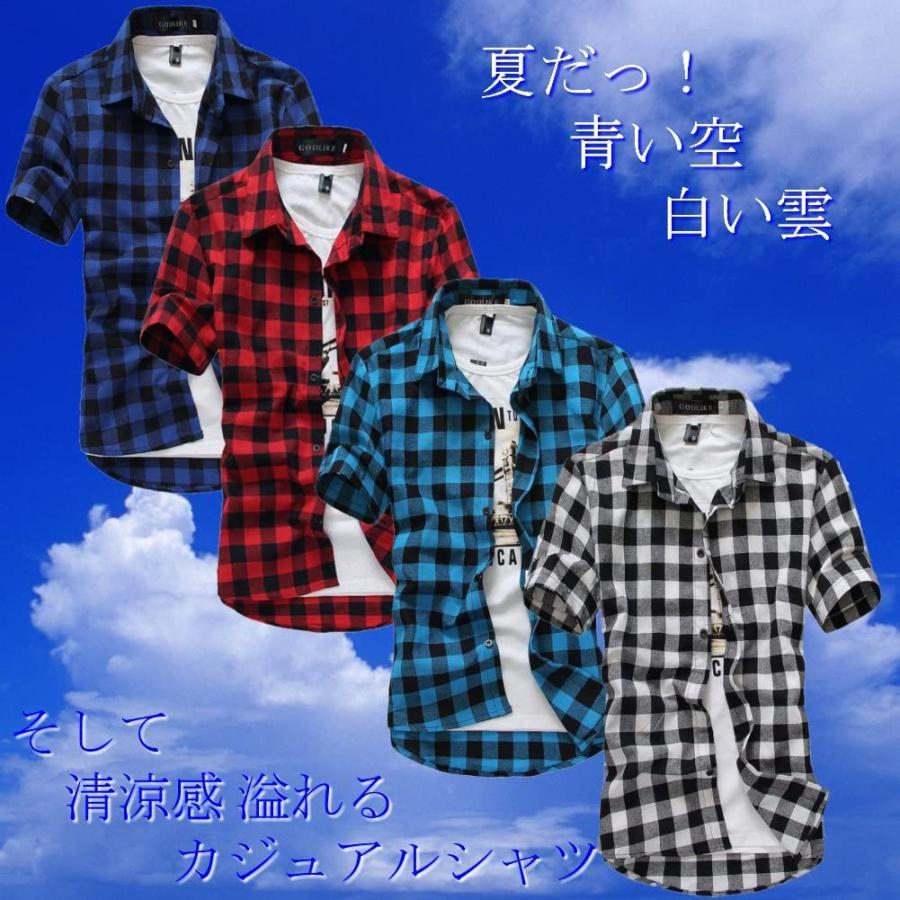 代引き手数料無料 シャツ チェック メンズ Xl 濃紺 ネイビー ワイシャツ かっこいい 夏物 おしゃれ 格子柄 春 半袖 ポロシャツ Www Mindthevoice Be