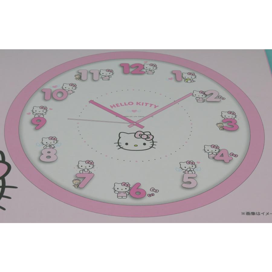 ☆サンリオ　ハローキティ　壁掛け時計☆ ハローキティ サンリオ 掛け時計 アイコンウォールクロック 電池