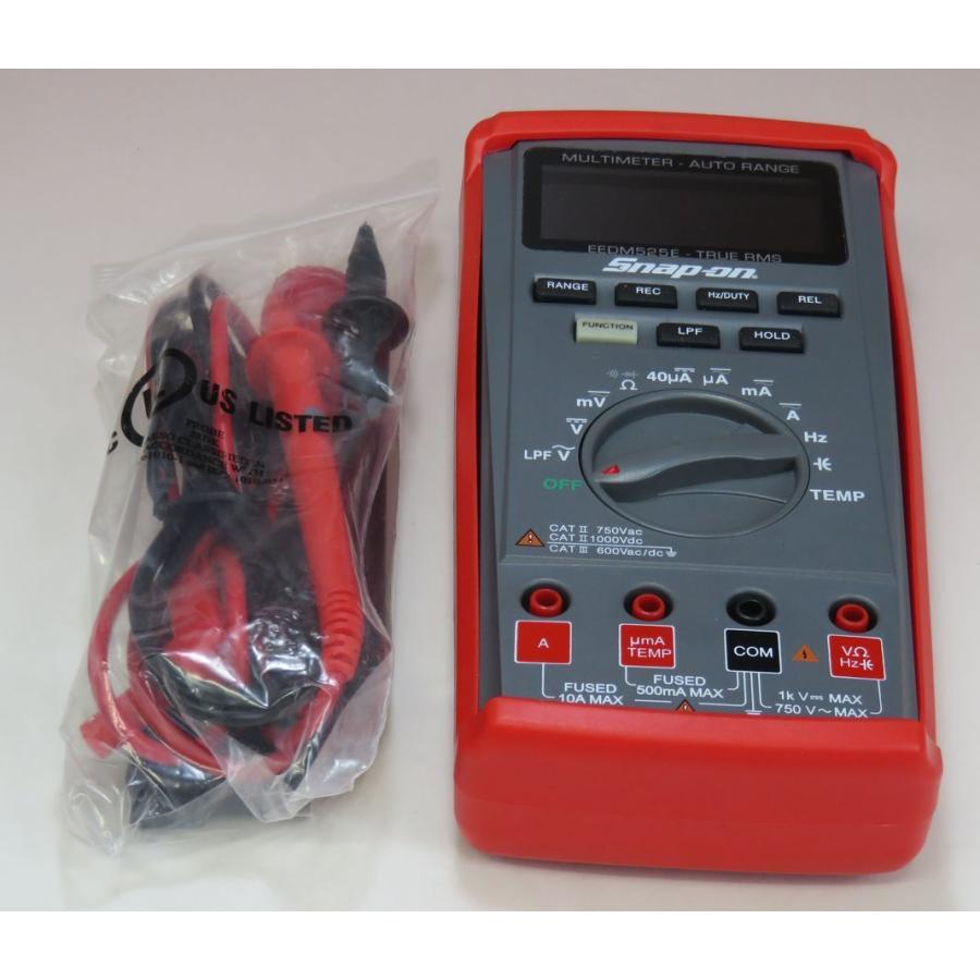 Snap-on スナップオン カラーLED搭載 デジタルマルチテスター EEDM525E 