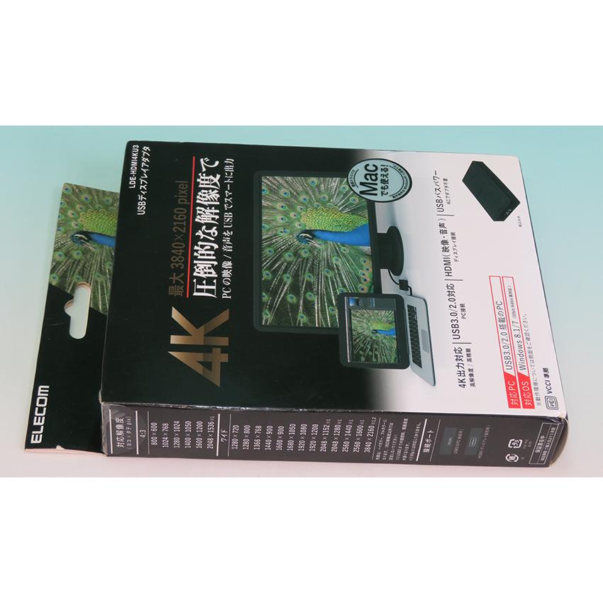ELECOM エレコム 4K対応 USBディスプレイアダプタ LDE-HDMI4KU3