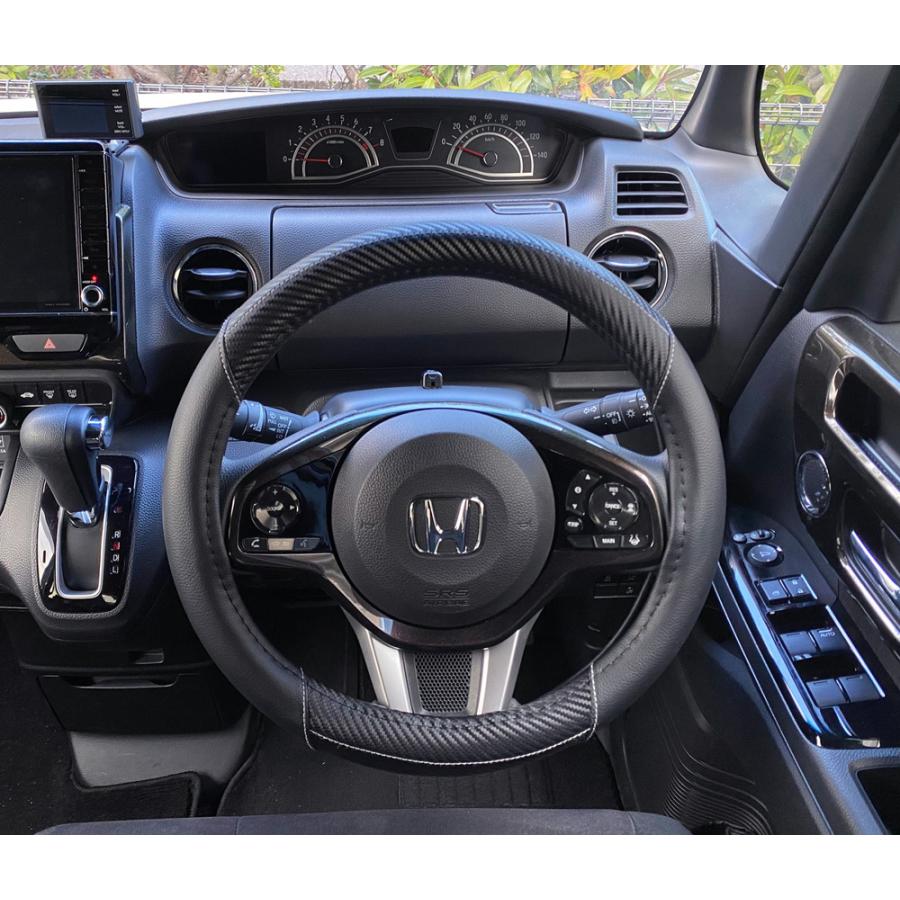 ハンドルカバー ステアリングカバー 軽自動車 普通車 Sサイズ Mサイズ 抗菌 レザー 革 カーボン ブラック 車 カーアクセサリー 車用品 Pdh065 066 Pdh065 066 プレシャスランド 通販 Yahoo ショッピング