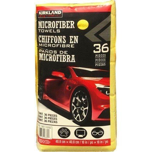 アイテム勢ぞろい カークランド コストコ マイクロファイバータオル 36枚 洗車 水滴拭き取り ふき取り 通販 カー用品