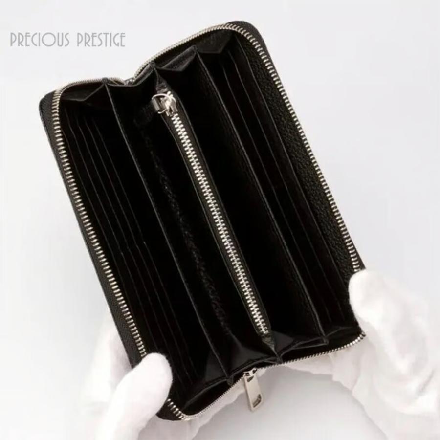 クロコダイル 財布 長財布 黒 ラウンドジップ マットクロコ 全3色 