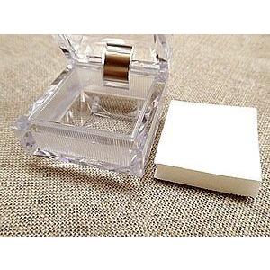 クリスタルのような透明感 ガラス リングケース 指輪ケース ピアス