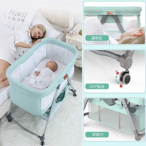 人気特価激安 ベビーベッド ゆりかご 多機能ベビーベッド 折畳可能 組立不要 高さ調節可能 収納袋付き グレー ロングセラー Todomundo Org