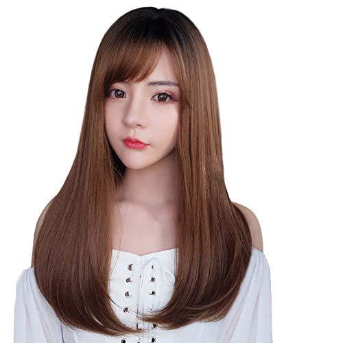 Hawkko ウィッグ ロング ストレート レディース セミロング 自然 耐熱 フルウィッグ かつら 斜め前髪 人気 小顔効 Rrp 雑貨ホビープレコプレ 通販 Yahoo ショッピング