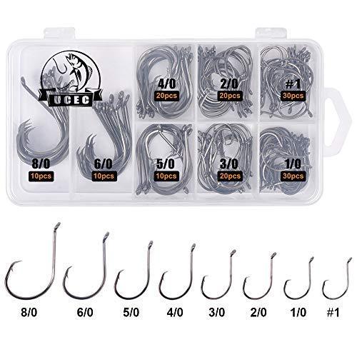 Ucec 釣り針 高炭素鋼フック サイズ 1 1 0 2 0 3 0 4 0 5 0 6 0 8 0 150枚入り 2倍強いカスタムオフセット フィッシュ Txe 雑貨ホビープレコプレ 通販 Yahoo ショッピング