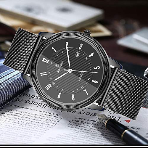 腕時計 メンズ腕時計 超薄型クラシックシンプルなブラックステンレスファッションカジュアル腕時計男女兼 Val5748 雑貨ホビープレコプレ 通販 Yahoo ショッピング