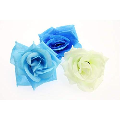 Olive G 薔薇 造花 ３色 50個セット 青 水色 白 ブライダル パーティーに Ydp 雑貨ホビープレコプレ 通販 Yahoo ショッピング