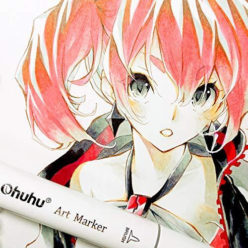 Ohuhu マーカーペン 0色 イラストマーカー 太細両端 ブレンダーペン付き アルコールマーカー コミック用 マン Zrj 雑貨ホビープレコプレ 通販 Yahoo ショッピング