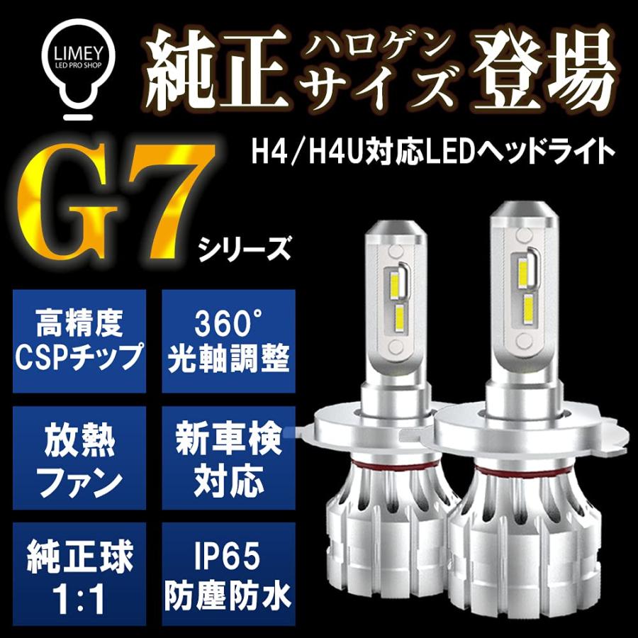 LIMEY led H4LEDヘッドライト H4 H4U LEDヘッドライト 車検対応 新基準車検対応 Hi/Lo ヘッドライト 超コンパクトで｜precover｜02