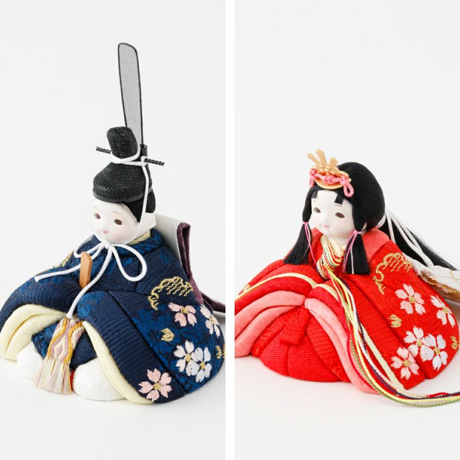 雛人形 コンパクト モダン おしゃれ お雛様 インテリア かわいい ひな人形 minicola 月屏風 親王飾り おひなさま 最新 今どき 選べる2種類 姫鞠 美桜 | ブランド登録なし | 12