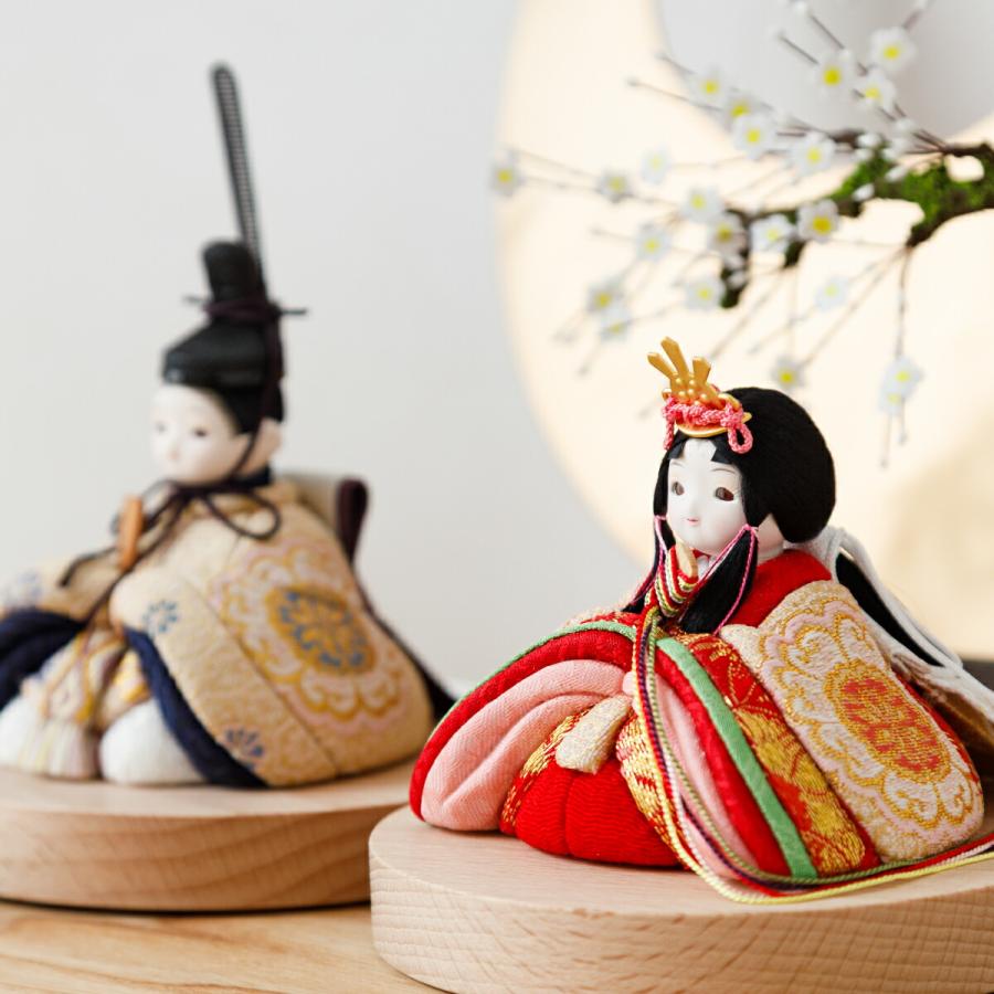 雛人形 コンパクト モダン おしゃれ お雛様 インテリア かわいい ひな人形 minicola 月屏風 親王飾り おひなさま 最新 今どき 選べる2種類 姫鞠 美桜 | ブランド登録なし | 03
