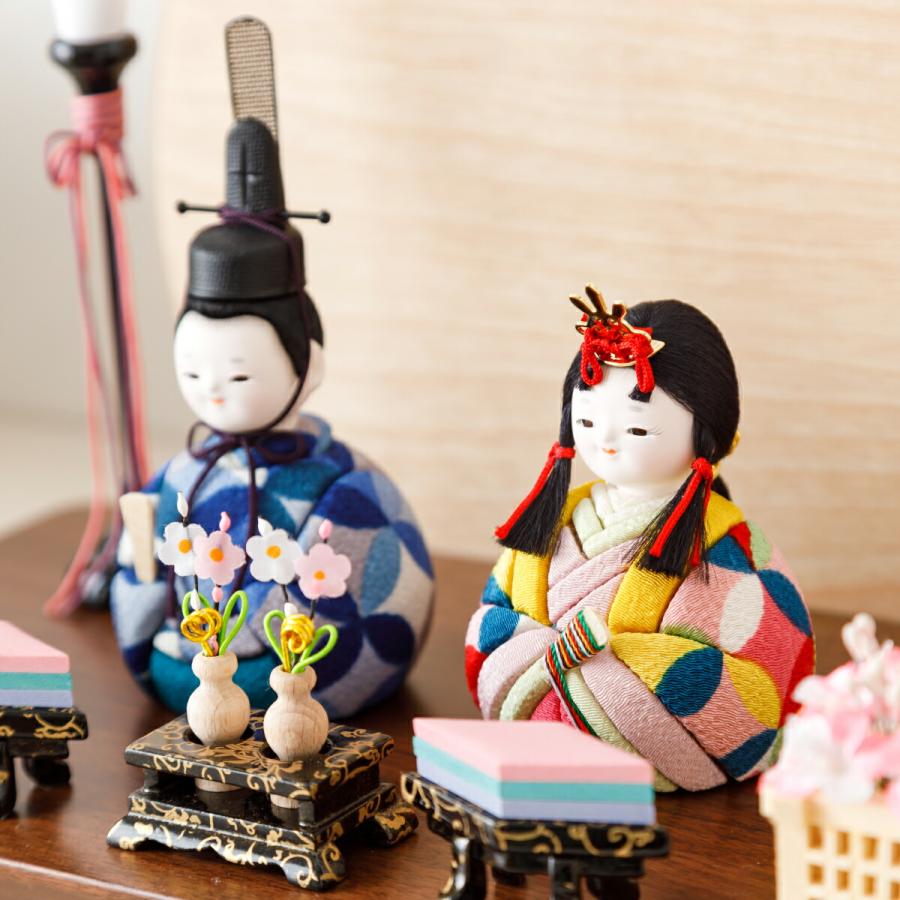 ぷりふあ 雛人形 おしゃれ インテリア コンパクト かわいい ひな人形