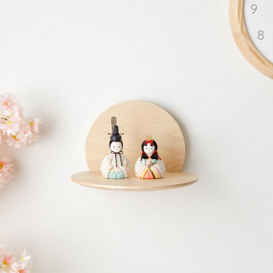 ぷりふあ 雛人形 壁飾り 壁掛け コンパクト おしゃれ かわいい