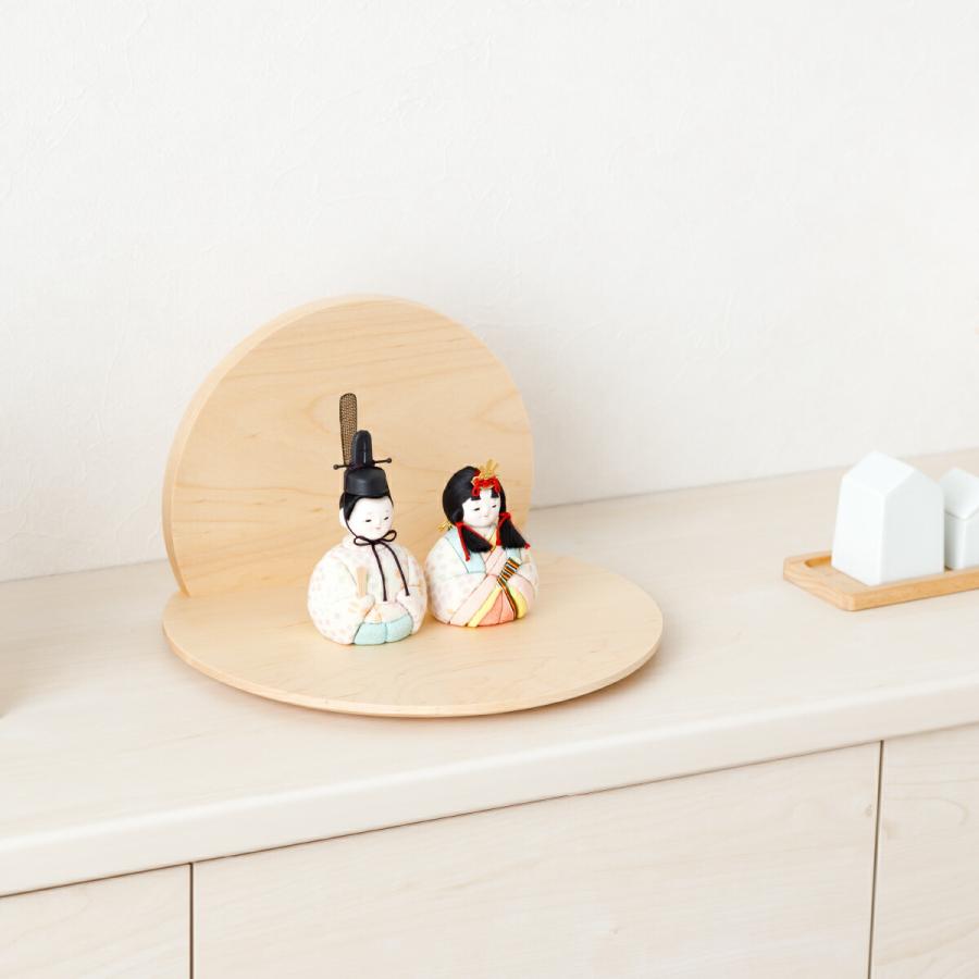 雛人形 壁飾り 壁掛け コンパクト おしゃれ かわいい インテリア 木目込み ぷりふあ Float moon-浮月- 親王 飾り おひなさま お雛様 ミニ | ぷりふあ | 06